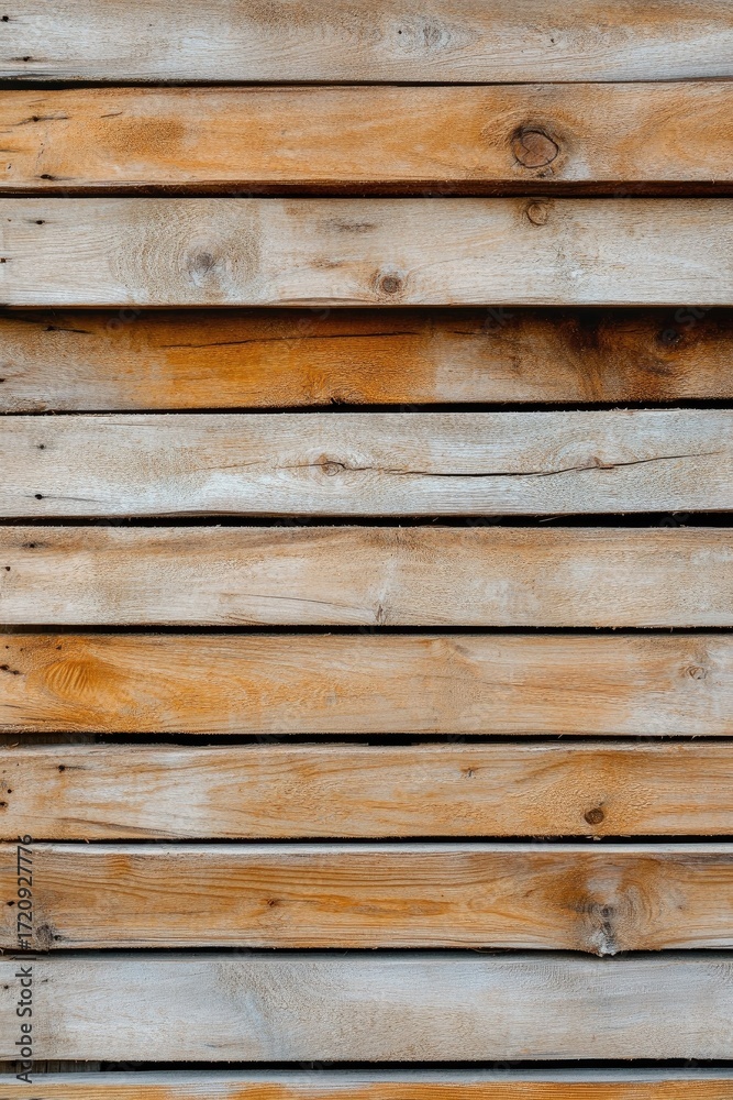 Fototapeta premium Horizontal, weathered wood planks