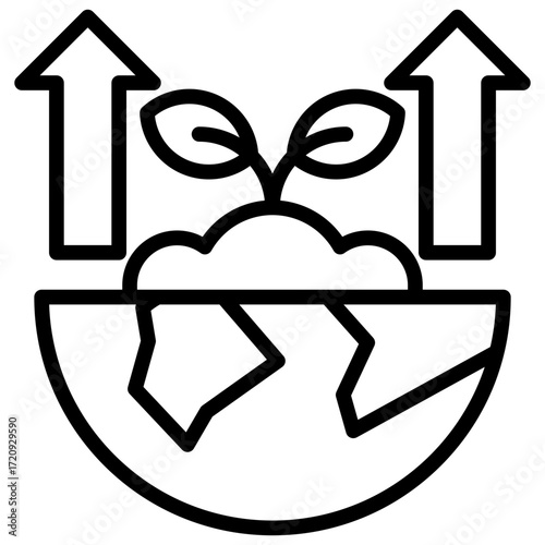 Green Growth Icon