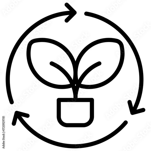 Plant Recycle Icon