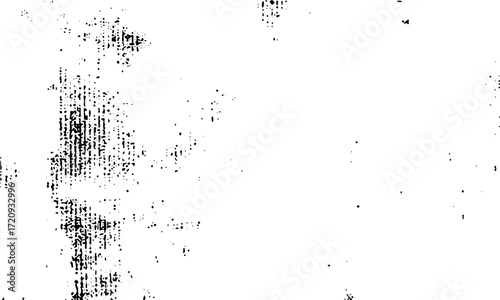 Abstract scratched dust texture with grunge black overlay background design   Vintage grunge overlay texture with dirty grain scratches and dust particles