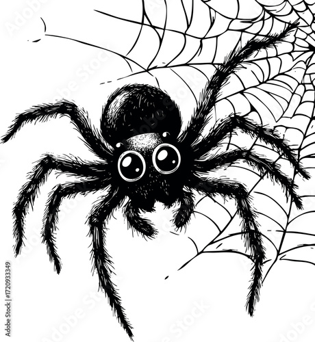 A spider on the web