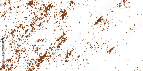 Abstract watercolor splash on a green and brown grunge texture background with a dirty ink illustration