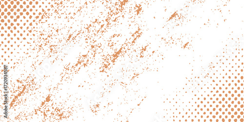 Vector illustration of an old, brown, rusty metal grunge wall with a rough, textured surface