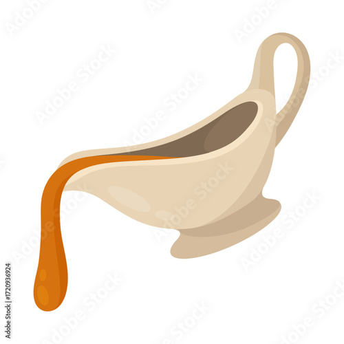 Gravy flat vector illustration logo icon clipart
