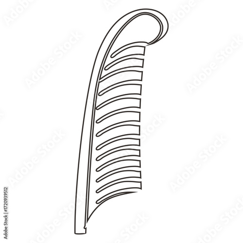 Symbol maat feather Egyptian Hieroglyphs line