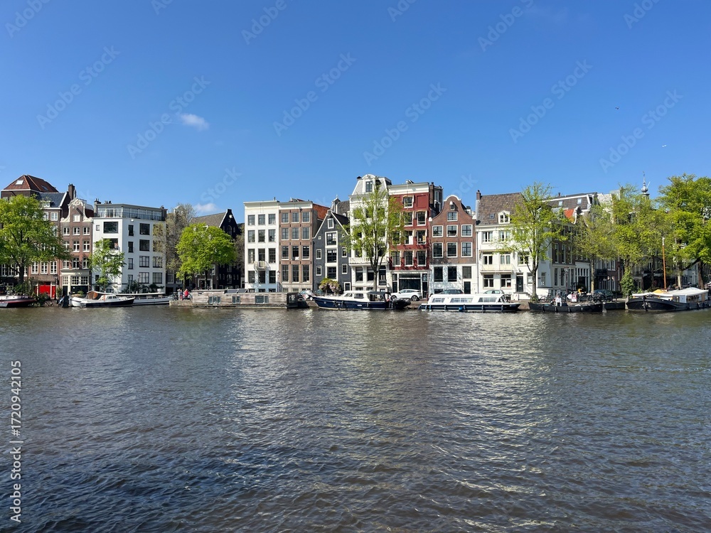 Fototapeta premium cityscape in Amsterdam, Netherlands