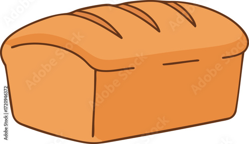 A loaf of fresh, golden-brown bread, baked to perfection, ready to be sliced and enjoyed.
