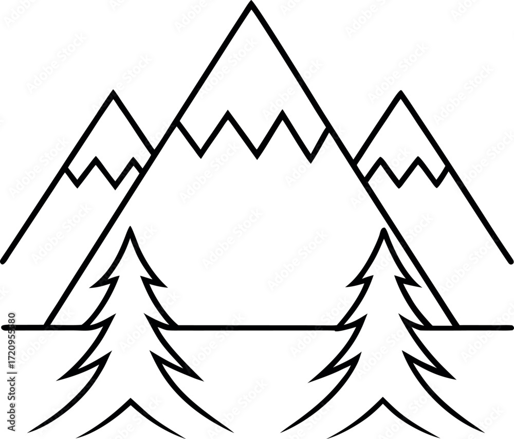 Obraz premium tent icon vector illustration