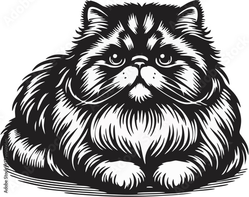 vector illustration of a cat