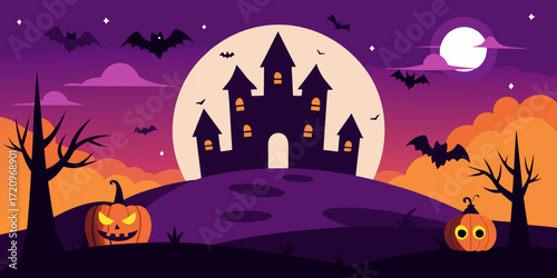 halloween night background