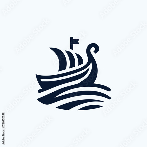 Viking ship logo