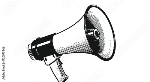 Amplify your message with this powerful megaphone illustration, perfect for announcements, campaigns, and reaching a wide audience to get your point across