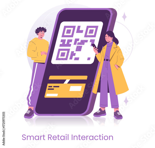 QR Code Retail Interaction with Smartphone
