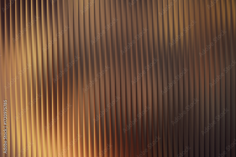 Obraz premium Vertical ribbed textured background with warm metallic and brown hues