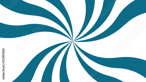 Abstract background with rays retro starburst. Dynamic curved bands hypnotic, spiral-like optical illusion and  sense of motion and energy. Funky ray elements, circle motifs,reminiscent of circus