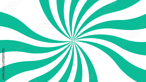 Abstract background with rays retro starburst. Dynamic curved bands hypnotic, spiral-like optical illusion and  sense of motion and energy. Funky ray elements, circle motifs,reminiscent of circus