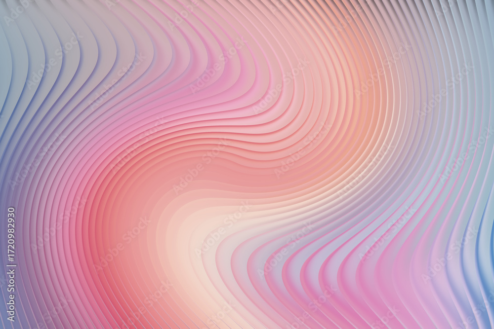 Obraz premium Swirling pastel colors with wavy texture and soft light
