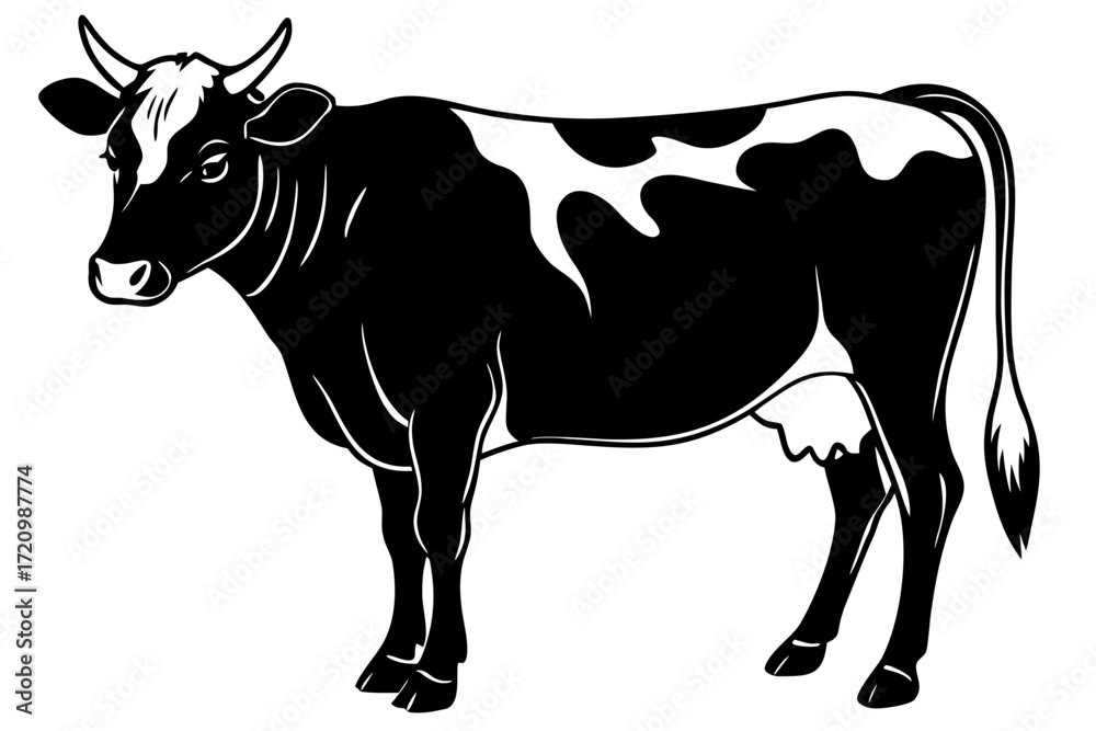 Fototapeta premium A realistic Cow