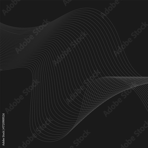 Minimal wavy line background texture for digital use