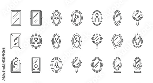 Collection of various mirror designs