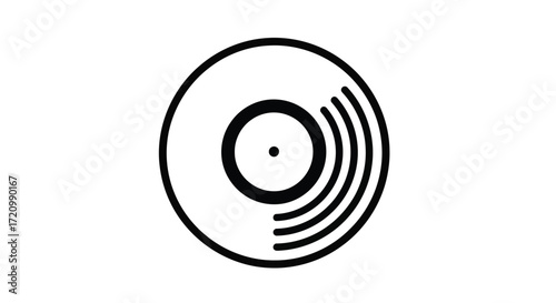 Vinyl record illustration
