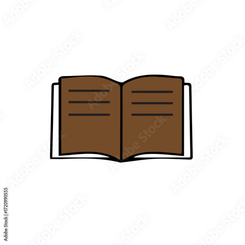 Classic Open Book Illustration