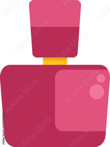 Pink perfume bottle emanating a captivating scent, adding a touch of elegance and allure