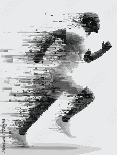 athlete vector art
