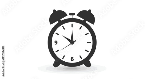 Alarm clock showing eleven oclock time