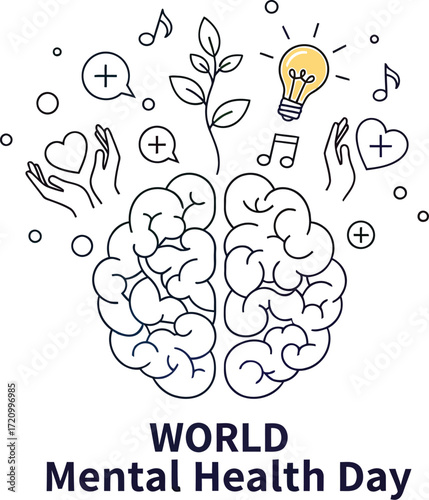 Care for your mind this World Mental Health Day graphic