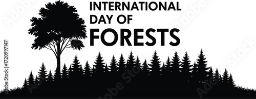 Celebrate International Day of Forests with beautiful tree silhouettes