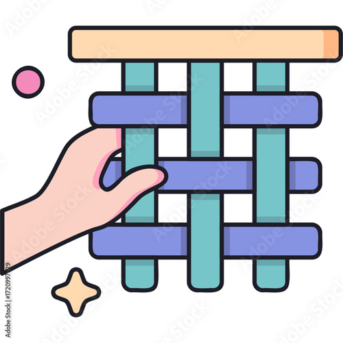 Weaving Sticker
