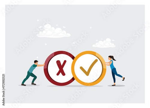 Negotiation in decision making with pros and cons.