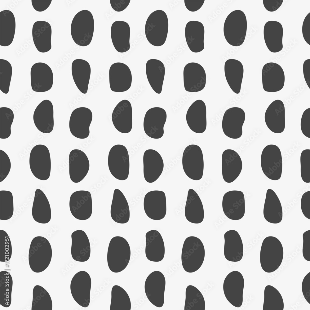 Fototapeta premium Abstract pebble dot seamless pattern. Vector