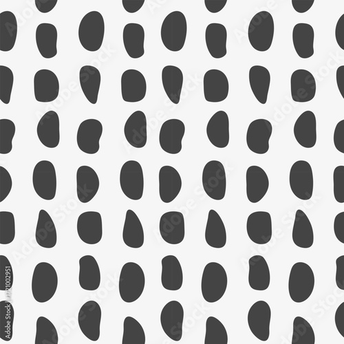 Abstract pebble dot seamless pattern. Vector 