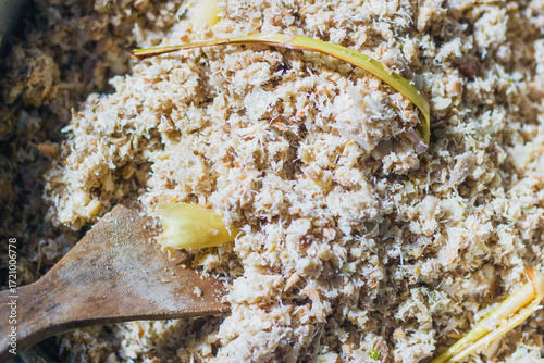 Megono is a typical Central Javanese dish made from young jackfruit with a mixture of grated coconut which is seasoned to create a savory taste.
