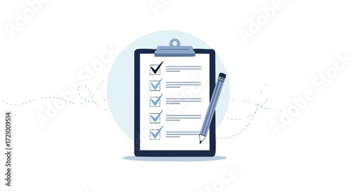 Stay organized with a checklist and pen for streamlined task management, ensuring efficient project completion with a clear, visual to-do list