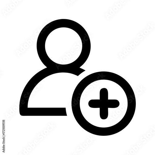 User add icon with plus sign