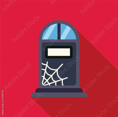 Intercom system with spiderweb, ideal for halloween projects featuring spooky communication