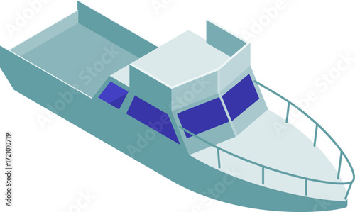 Ship and Boat Isometric Icons – Cargo Vessels, Yachts, and Cruise Liners