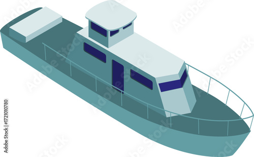 Ship and Boat Isometric Icons – Cargo Vessels, Yachts, and Cruise Liners