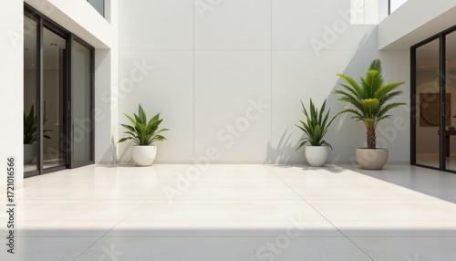 pure white void dimmed softened by faint cream undertone