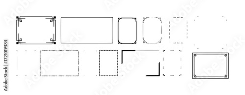 Collection of Decorative Borders and Frames for Design Projects