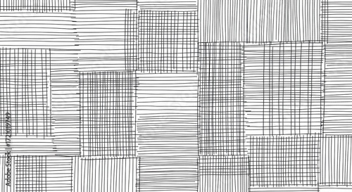 Abstract linear pattern with black lines creating a modern aesthetic for backgrounds or textures, perfect for artistic projects and creative designs