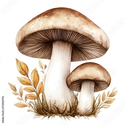 watercolor vector of German Autumn Festival, isolated on a white background.