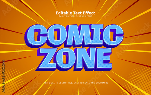 comic zone editable text effect
