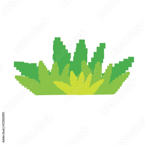 bush pixel shape vector