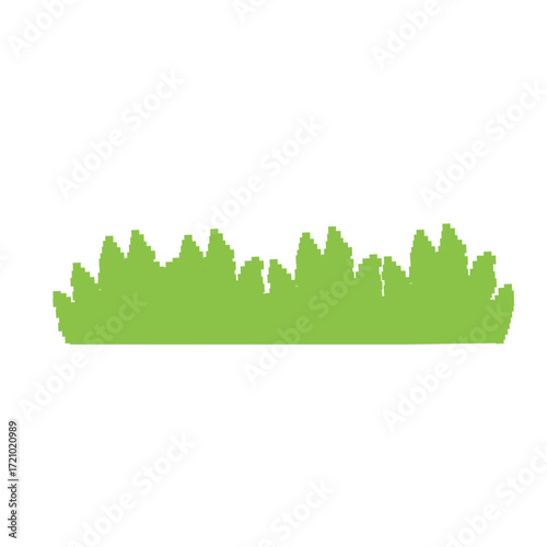 bush pixel shape vector