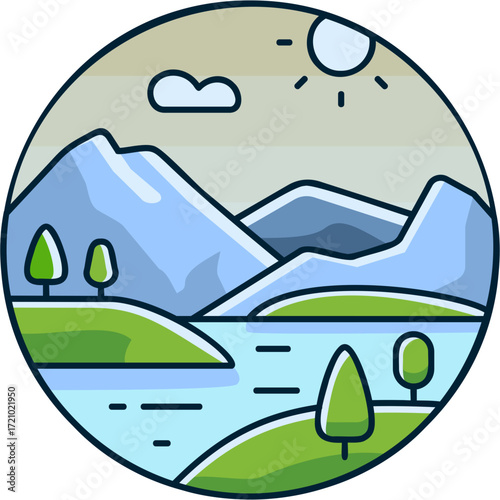 Landscape Sticker