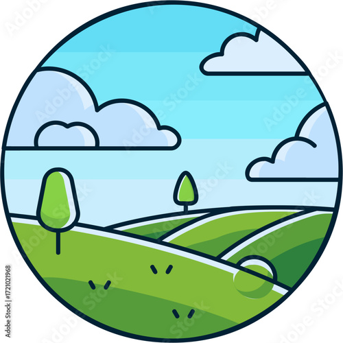 Meadow Sticker